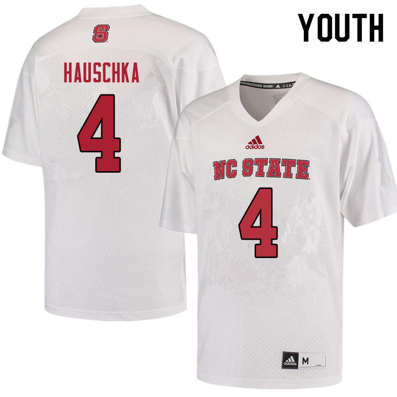 Youth #4 Stephen Hauschka NC State Wolfpack College Football Jerseys Sale-Red - Click Image to Close